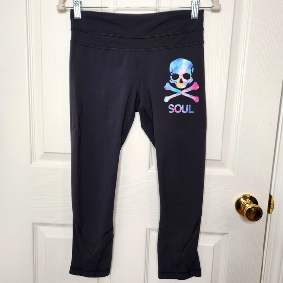 lululemon athletica Pants - Lululemon x Soul Cycle Black Wunder Under Leggings Size 6